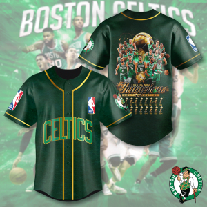 Boston Celtics NBA Personalized Style Baseball Jersey | Fan Favorite Edition, Breathable Mesh & Comfort Fit