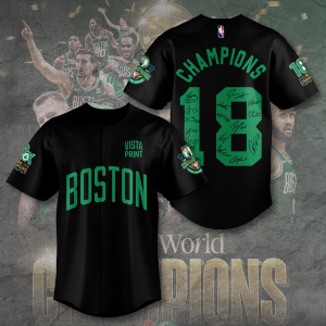 Boston Celtics NBA Personalized Style Baseball Jersey | Performance Sportswear, Durable Stitching & Soft Touch