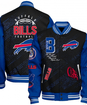 Buffalo Bills NFL Varsity Jacket – Retro Baseball Style