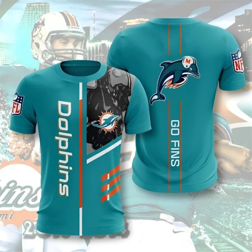 Miami Dolphins NFL Men’s Graphic T-Shirt - Image 2