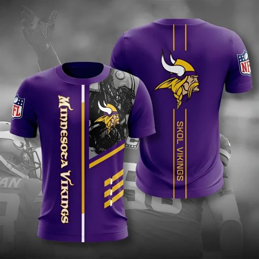 Minnesota Vikings NFL Men’s Graphic T-Shirt - Image 2