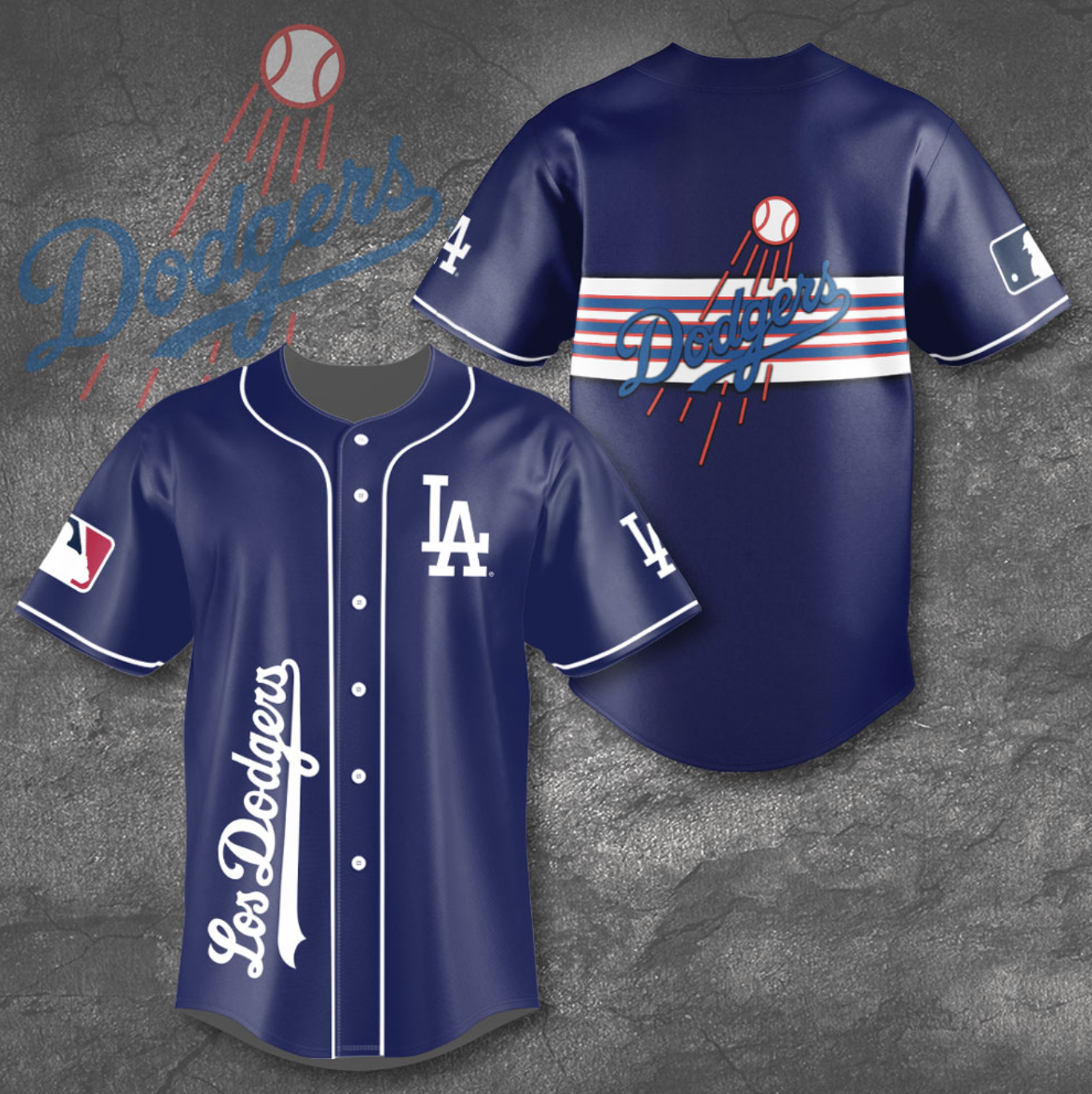 Los Angeles Dodgers MLB Personalized Style Baseball Jersey