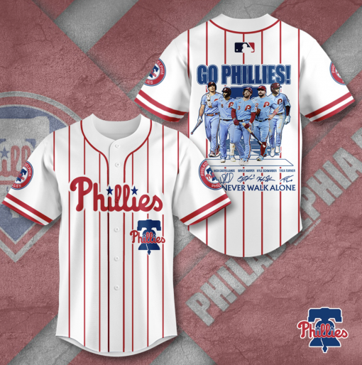 Philadelphia Phillies MLB Personalized Style Baseball Jersey | Premium Quality & Comfortable Fit - Image 2