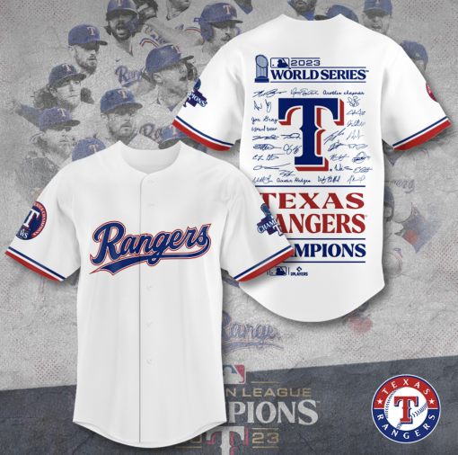 Texas Rangers MLB Baseball Jersey | Lightweight & Durable Material - Image 2