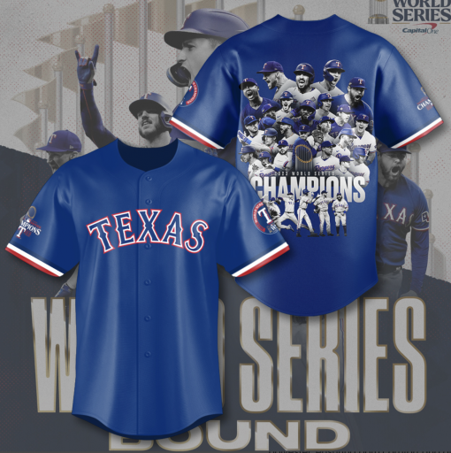 Texas Rangers MLB Personalized Style Baseball Jersey | Perfect for Sports & Daily Wear - Image 2