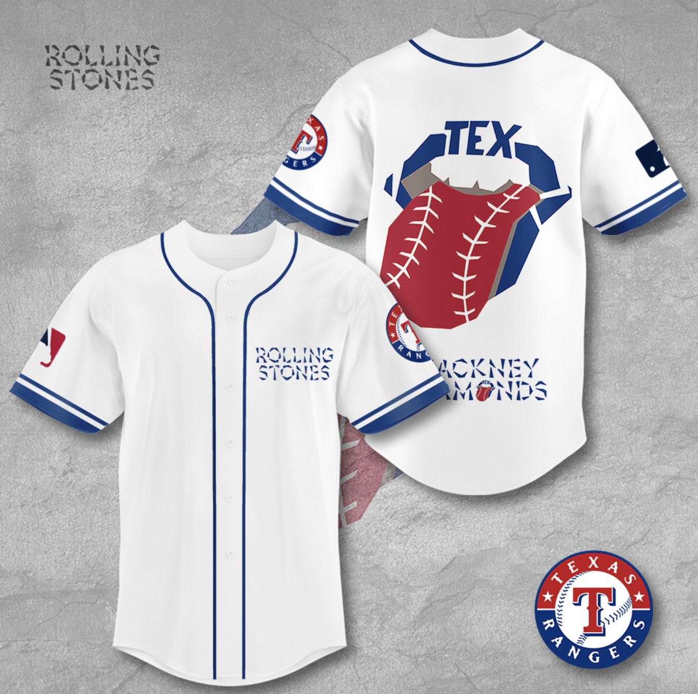 Texas Rangers MLB Personalized Style Baseball Jersey | Stylish & Breathable Sportswear
