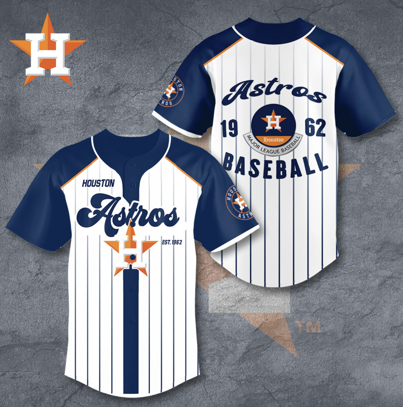 Houston Astros MLB Baseball Jersey | Ultimate Comfort & Flexibility