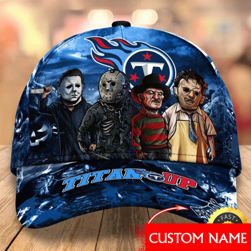 Tennessee Titans Horror Legends Custom Cap | NFL Halloween Edition - Image 2