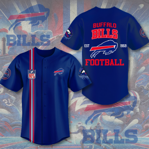 Buffalo Bills NFL Baseball Jersey | Breathable & Quick-Dry Fabric