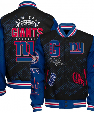 New York Giants NFL Varsity Jacket – Retro Baseball Style