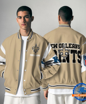 New Orleans Saints NFL Varsity Jacket | Custom Name Team Baseball Bomber for Fans