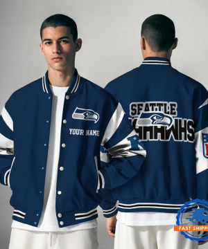 Seattle Seahawks NFL Varsity Jacket | Custom Name Team Baseball Bomber for Fans