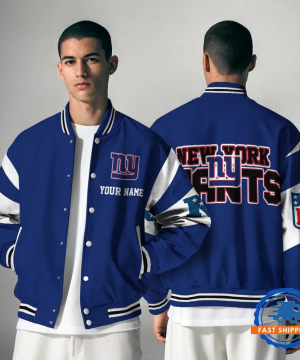 New York Giants NFL Varsity Jacket | Custom Name Team Baseball Bomber for Fans