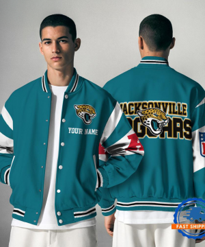 Jacksonville Jaguars  NFL Varsity Jacket | Custom Name Team Baseball Bomber for Fans