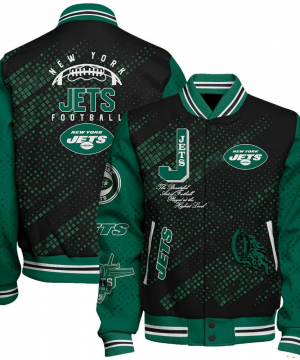 New York Jets NFL Varsity Jacket – Retro Baseball Style