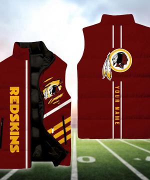 Washington Redskin NFL Custom Puffer Vest | Personalized NFL Winter Gear