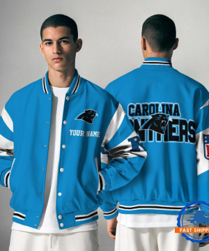 Carolina Panthers NFL Varsity Jacket | Custom Name Team Baseball Bomber for Fans
