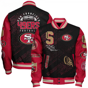 San Francisco 49ers NFL Varsity Jacket – Retro Baseball Style