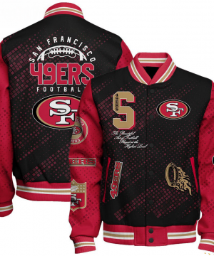 San Francisco 49ers NFL Varsity Jacket – Retro Baseball Style