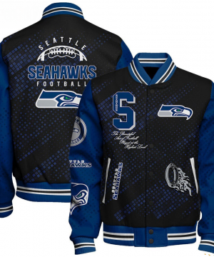 Seattle Seahawks 49ers NFL Varsity Jacket – Retro Baseball Style