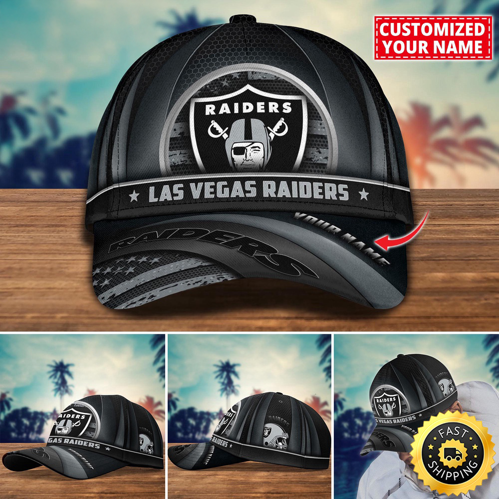 Las Vegas Raiders NFL Personalized Cap | Custom Name Fan Edition