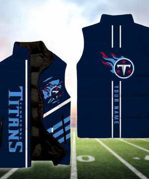 Tennessee Titans NFL Custom Puffer Vest | Personalized NFL Winter Gear