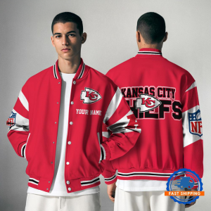 Kansas City Chiefs  NFL Varsity Jacket | Custom Name Team Baseball Bomber for Fans