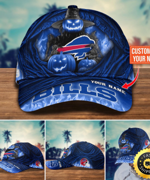 Personalized Buffalo Bills NFL Halloween Cap 2025 | Custom Name NFL Hat