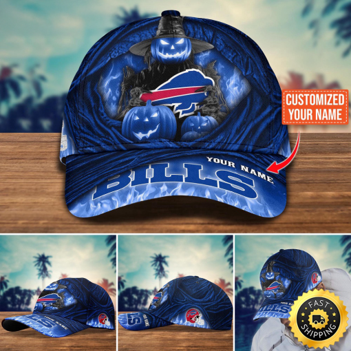 Personalized Buffalo Bills NFL Halloween Cap 2025 | Custom Name NFL Hat - Image 2