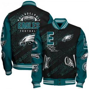 Philadelphia Eagles NFL Varsity Jacket – Retro Baseball Style