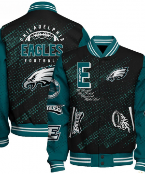 Philadelphia Eagles NFL Varsity Jacket – Retro Baseball Style