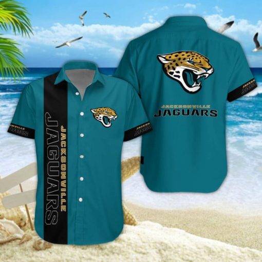 Jacksonville Jaguars NFL Summer Hawaiian Shirt & Shorts - Image 2
