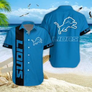 Detroit Lions NFL Summer Hawaiian Shirt & Shorts