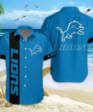 Detroit Lions NFL Summer Hawaiian Shirt & Shorts