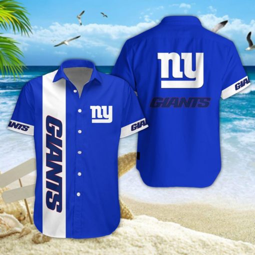 New York Giants NFL Summer Hawaiian Shirt & Shorts - Image 2