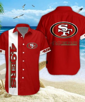 San Francisco 49ers NFL Summer Hawaiian Shirt & Shorts