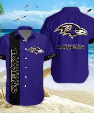 Baltimore Ravens NFL Summer Hawaiian Shirt & Shorts