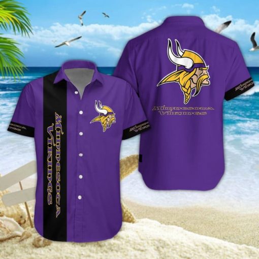 Minnesota Vikings NFL Summer Hawaiian Shirt & Shorts - Image 2