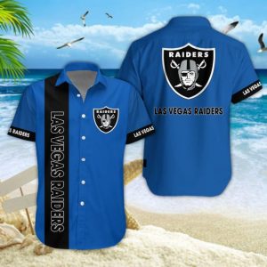 Las Vegas Raiders NFL Summer Hawaiian Shirt & Shorts