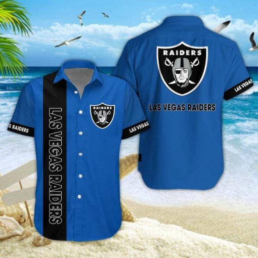 Las Vegas Raiders NFL Summer Hawaiian Shirt & Shorts - Image 2