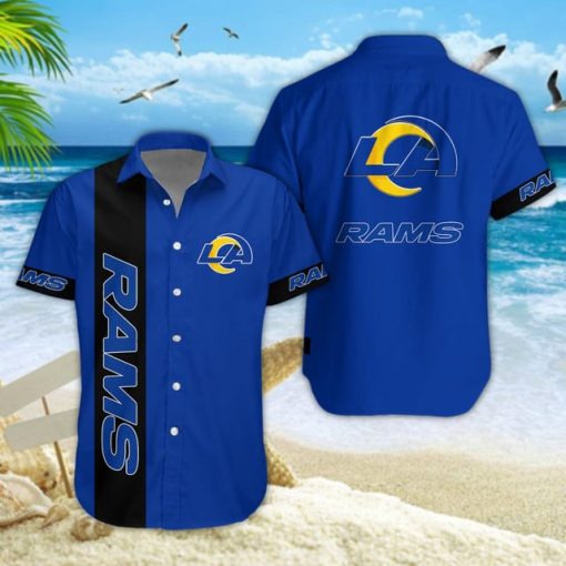 Los Angeles Rams NFL Summer Hawaiian Shirt & Shorts - Image 2