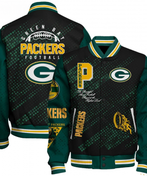 Green Bay Packers NFL Varsity Jacket – Retro Baseball Style