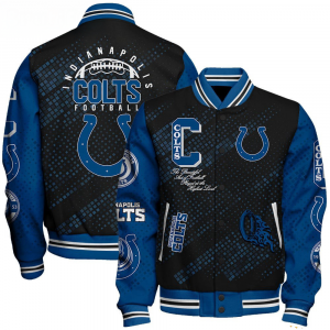 Indianapolis Colts NFL Varsity Jacket – Retro Baseball Style