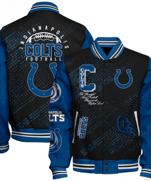 Indianapolis Colts NFL Varsity Jacket – Retro Baseball Style