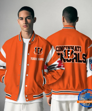 Cincinnati Bengals NFL Varsity Jacket | Custom Name Team Baseball Bomber for Fans