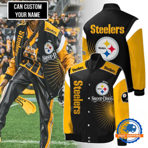 Pittsburgh Steelers NFL Varsity Jacket – Custom Name Edition