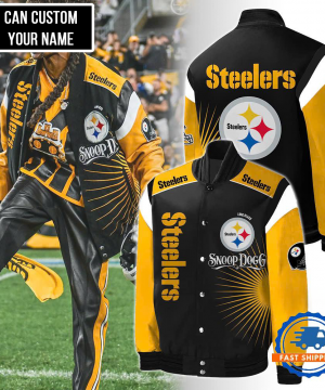 Pittsburgh Steelers NFL Varsity Jacket – Custom Name Edition