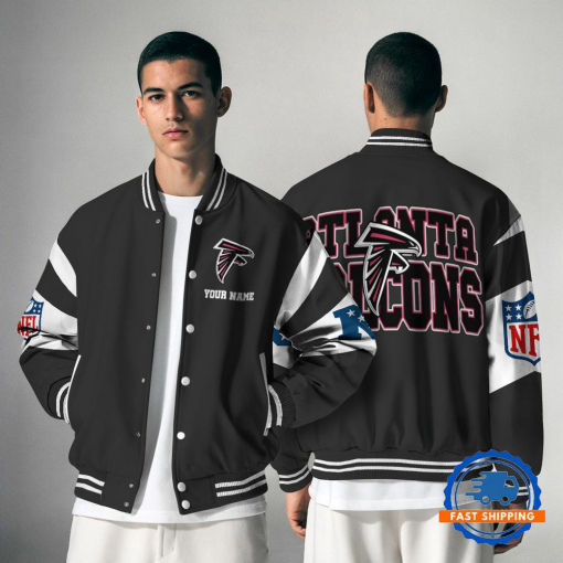 Atlanta Falcons NFL Varsity Jacket | Custom Name Team Baseball Bomber for Fans - Image 2