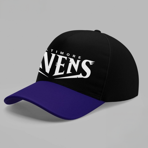 Baltimore Ravens NFL Hat – Classic Black & Purple Fan Gear - Image 2