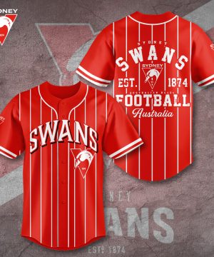 Sydney Swans NFL Personalized Style Baseball Jersey